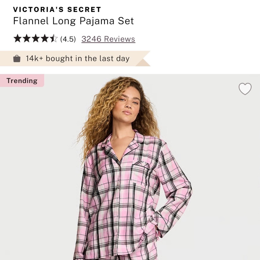 Victoria’s Secret New with tags Flannel Pj set